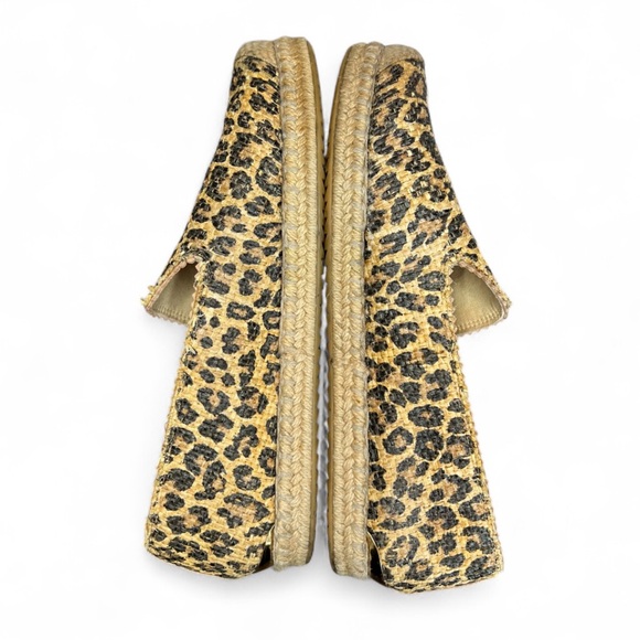 Stuart Weitzman Catalan Leopard-Print Espadrille animal print boho loafer flats - Picture 3 of 8